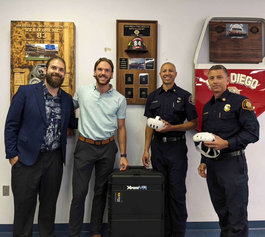 San Diego Fire And XpertVR team photo